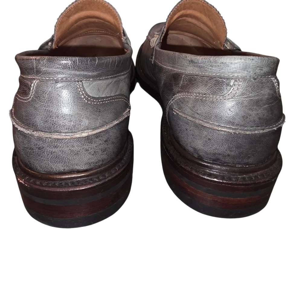 Men's Unmarked All Season Leather Penny Loafers with Dainite Soles